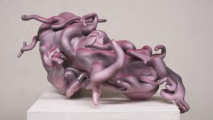 sculpture on a pedestal