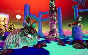 screen capture of VR level