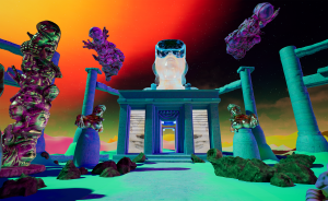 screen capture of VR level