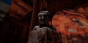 VR screenshot of Temple Level