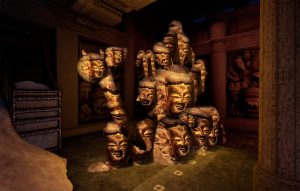 VR screenshot of Temple Level