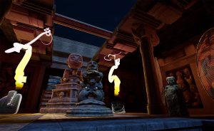 VR screenshot of Temple Level